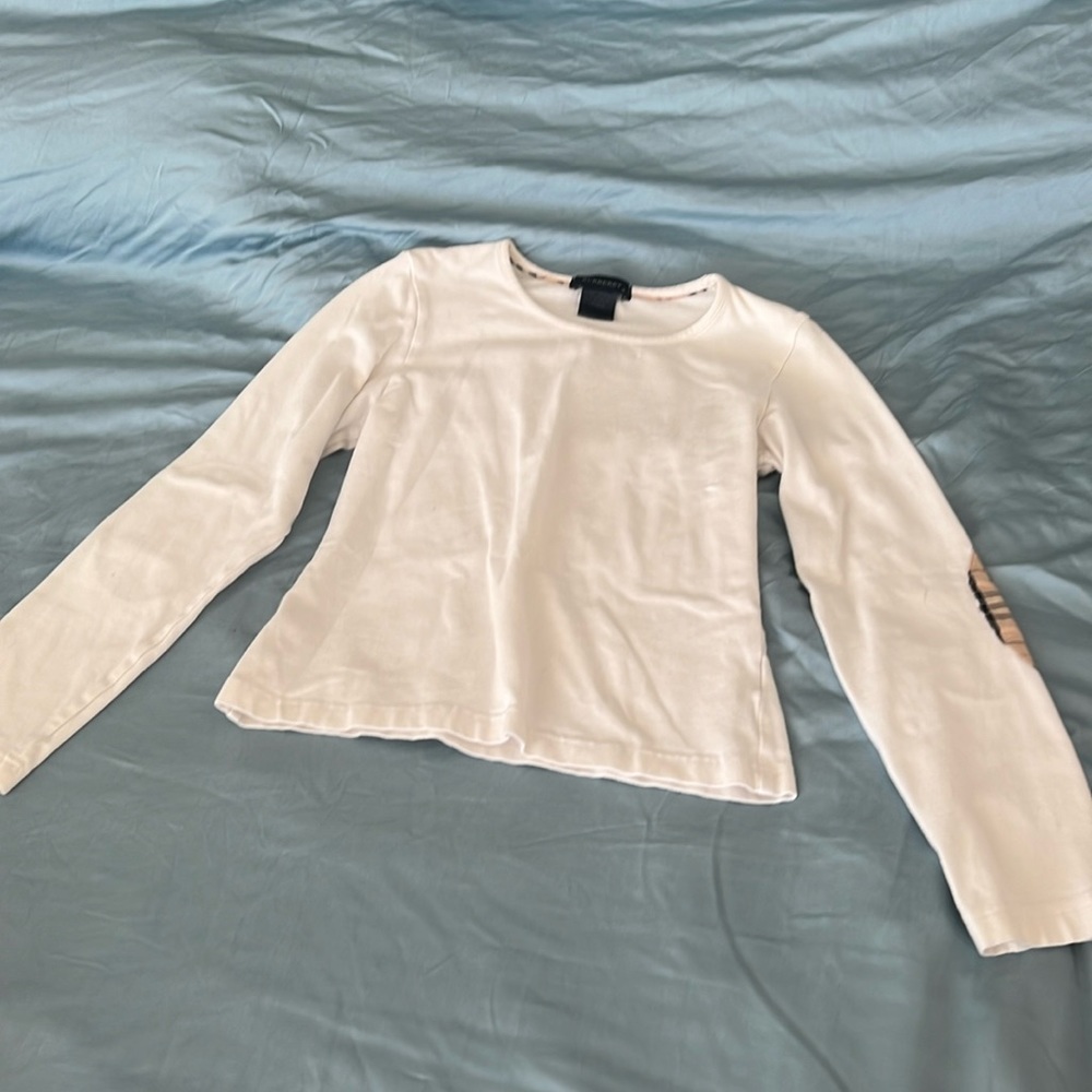Burberry top, size 10 run small